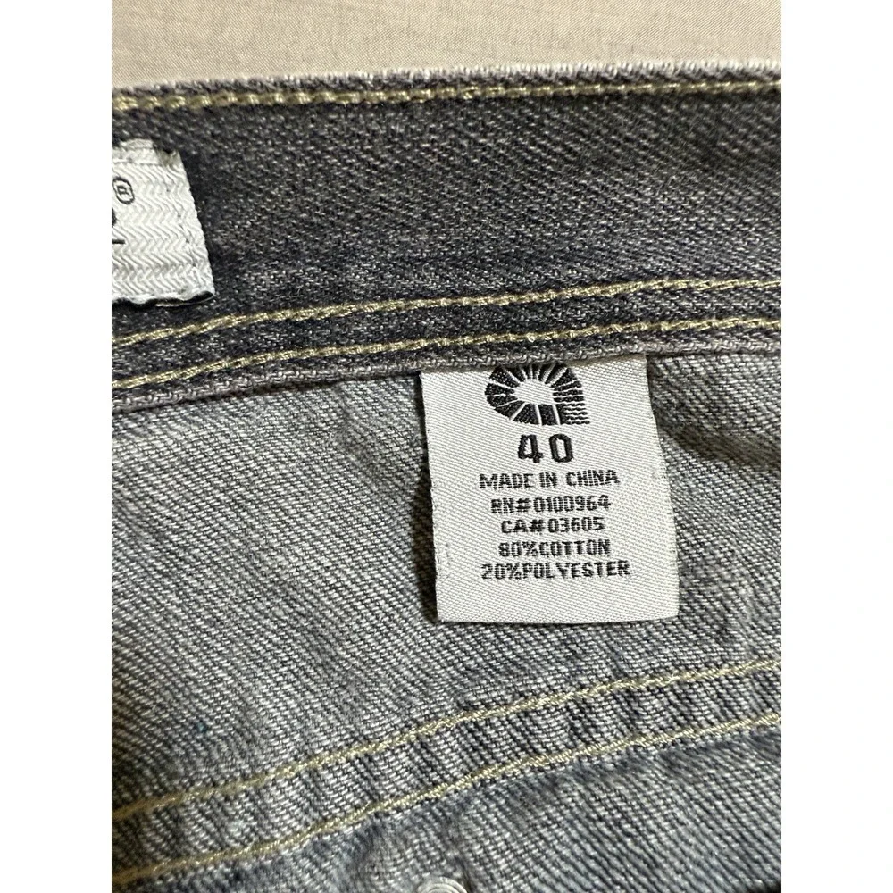 Vintage Akademiks Baggy Denim‎ Shorts Men's 40 Black Hip Hop Embroidered Y2k